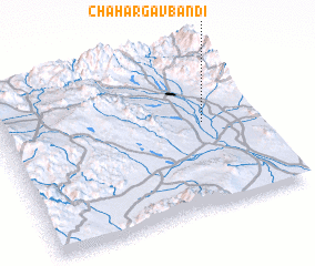 3d view of Chahār Gāv Bandī