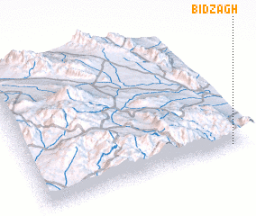3d view of Bīd Zāgh