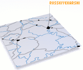 3d view of Russkiye Karshi