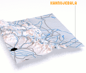 3d view of Kahnūj-e Bālā