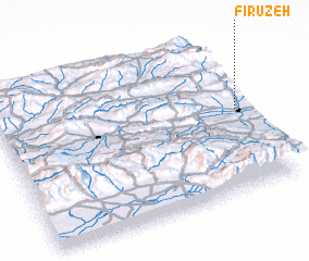 3d view of Fīrūzeh