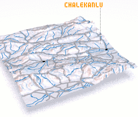 3d view of Chalekānlū