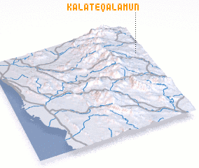 3d view of Kalāt-e Qalamūn