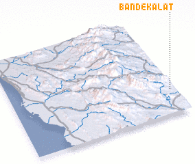 3d view of Band-e Kalāt