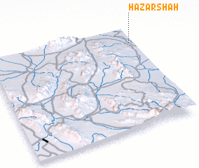 3d view of Hazār Shāh