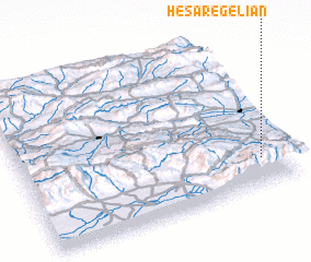 3d view of Ḩeşār-e Gelīān