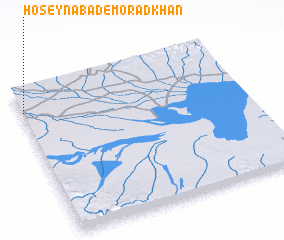 3d view of Ḩoseynābād-e Morād Khān