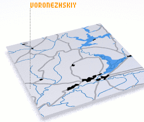 3d view of Voronezhskiy