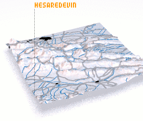 3d view of Ḩeşār-e Devīn