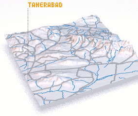 3d view of Ţāherābād