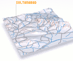 3d view of Solţānābād