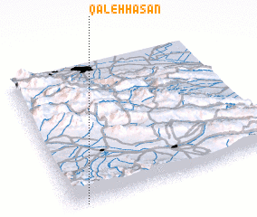 3d view of Qal‘eh Ḩasan