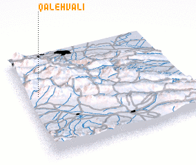 3d view of Qal‘eh Valī