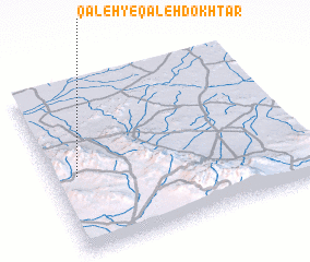 3d view of Qal‘eh-ye Qal‘eh Dokhtar