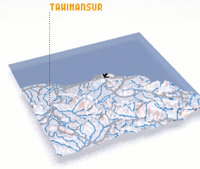 3d view of Ţawī Manşūr