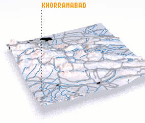 3d view of Khorramābād