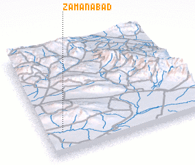 3d view of Zamānābād