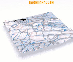 3d view of Bāgh Maḩalleh