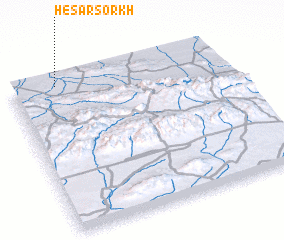 3d view of Ḩeşār Sorkh