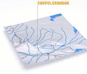 3d view of Sar Pol-e Rahdār