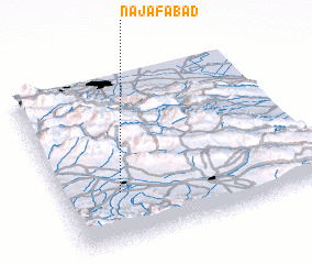 3d view of Najafābād