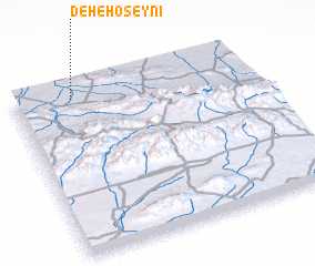 3d view of Deh-e Ḩoseynī