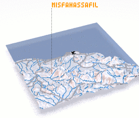 3d view of Misfāh as Sāfil