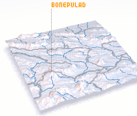 3d view of Bon-e Pūlād