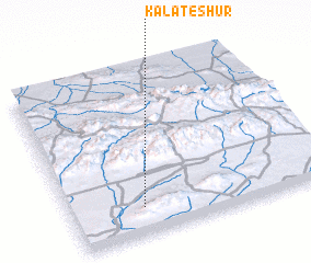 3d view of Kalāt-e Shūr