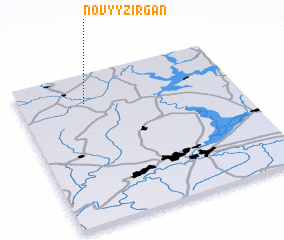 3d view of Novyy Zirgan