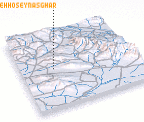 3d view of Mazār-e Shāhzādeh Ḩoseyn Aşghar