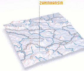 3d view of Zamīn Ḩansīn