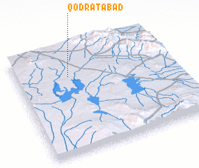 3d view of Qodratābād