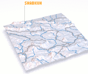 3d view of Shab Kūh