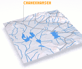 3d view of Chāh-e Khamseh