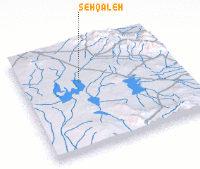 3d view of Seh Qal‘eh