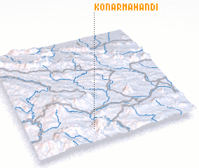 3d view of Konār Mahandī