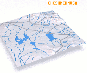 3d view of Cheshmeh Mūsá