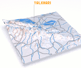 3d view of Yāl Kharī