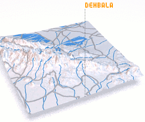 3d view of Deh Bālā