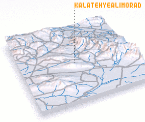 3d view of Kalāteh-ye ‘Alī Morād