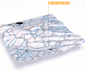 3d view of Fakhrābād