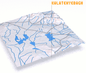 3d view of Kalāteh-ye Bāgh