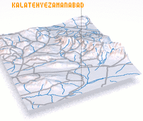 3d view of Kalāteh-ye Zamānābād