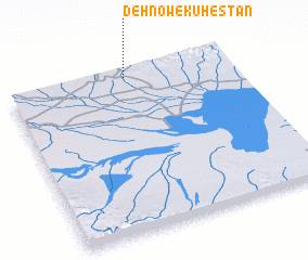 3d view of Dehnow-e Kūhestān