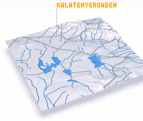 3d view of Kalāteh-ye Now Deh