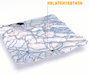 3d view of Kalāteh-ye Ātash