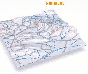 3d view of Amīnābād