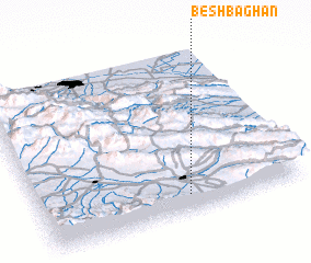 3d view of Besh Bāghān