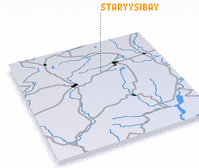 3d view of Staryy Sibay